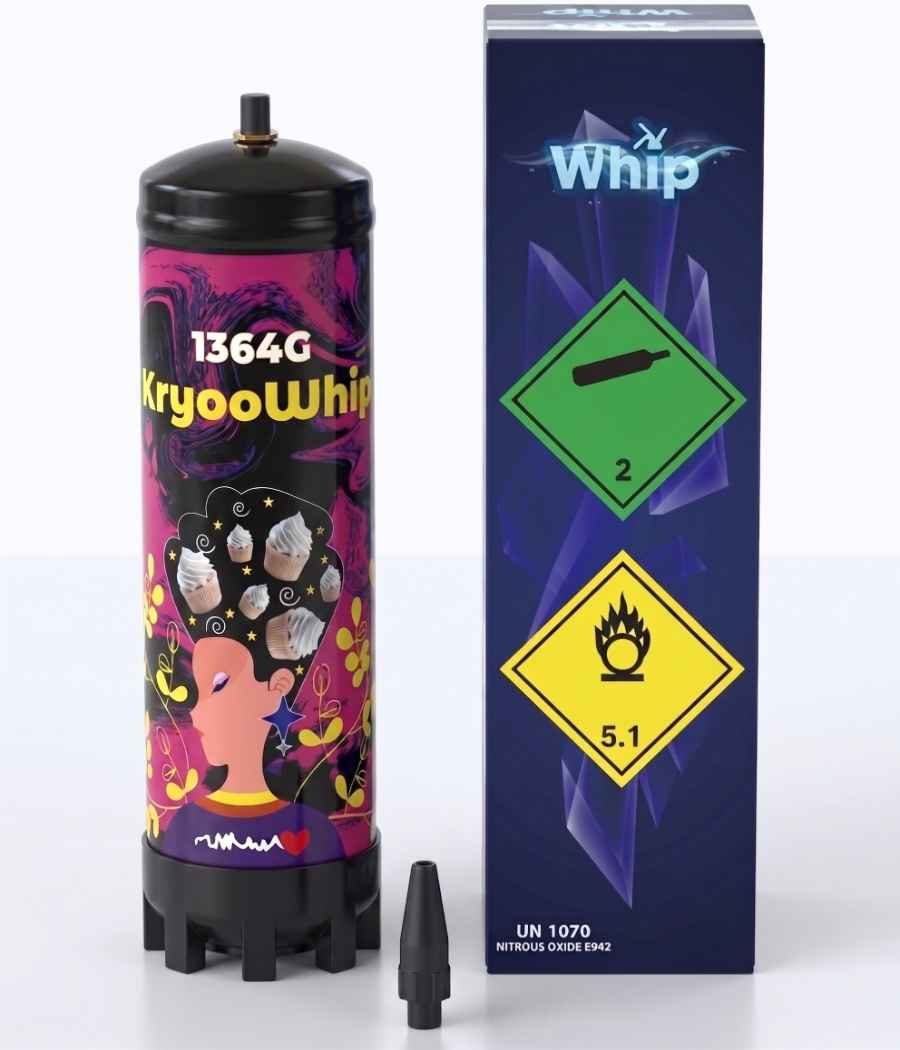 KryooWhip Whipcream Bottle, 1364g | Ready to Use - Image 3